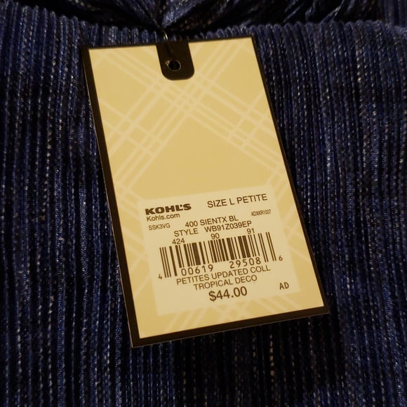 Dana Buchman open front pleated cardigan - Picture 3 of 5